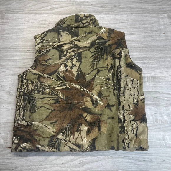 Outdoor Habitat Cotton Green Camouflage Hunting Camping Zip Vest Toddler Size 3T - Picture 11 of 11